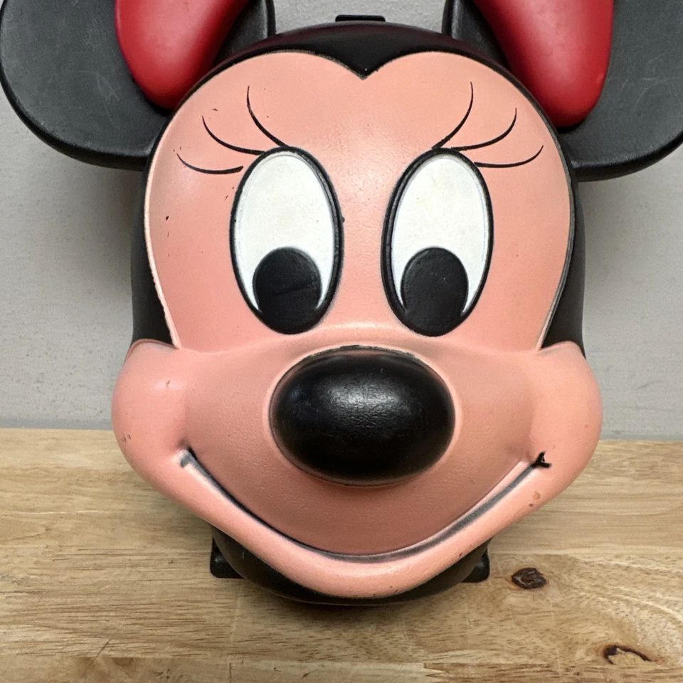 Винтажный ланч-бокс Walt Disney Minnie Mouse Head от Aladdin с термосом 1980-е - Изображение 2 из 4