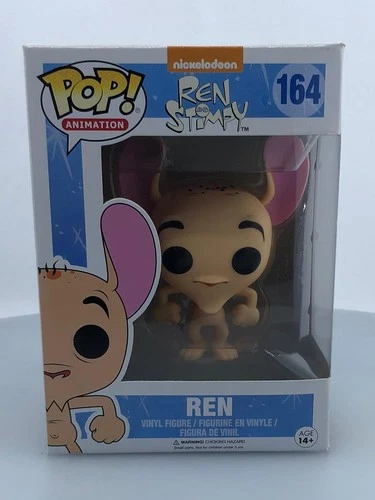 Funko POP! Animation Ren and Stimpy Ren #164 Vinyl Figure DAMAGED BOX SEE PICS