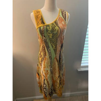 VTG Limnos 100% Cotton knit coogi inspired sleeveless tank dress size Medium