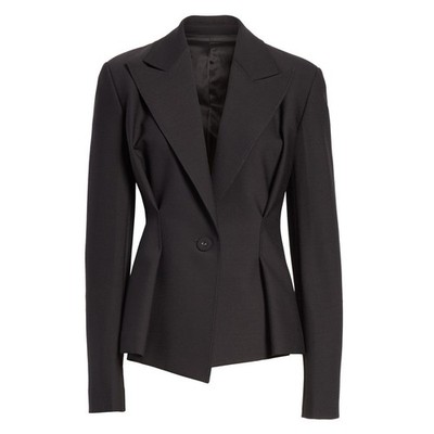 Helmut Lang Women's Cinched Waist Blazer in Black Color and size 4