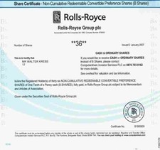 ROLLS ROYCE plc 2007 London Bristol VW Wolfsburg BMW Flugzeugtriebwerke 36 DEKO