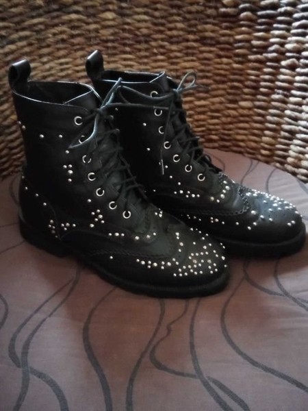 Women Yohji Yamamoto Boots Black Leather 3