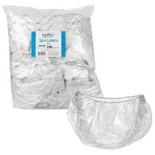 Beauty Pedicure Tub Liners 100 Count Disposable Clear Spa Liners for Salons