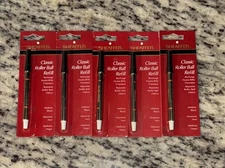 Sheaffer Classic Roller Ball Refill Medium Black New Old Stock Lot Of 5