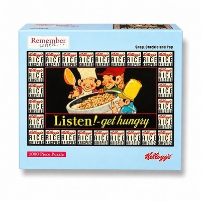 Remember When Kellogg s Rice Krispies Listen Get Hungry 1000 Pc Puzzle New