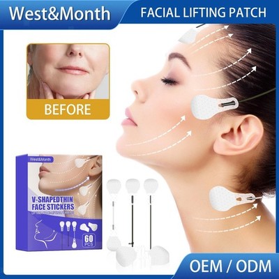 60x Instant Face Lifting Aufkleber V Form Liftband Anti Falten Linien Kinn