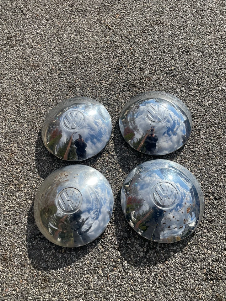 Volkswagen Transporter 1950 a 1968 cámper escarabajo perro plato tapacubos batidores óxido Foto 2 de 4