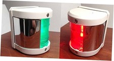 Boat Green Starboard And Red Port Side LED Navigation Light - White