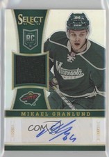 2013-14 Panini Select Rookie Silver Prizm 60/99 Mikael Granlund #288 Auto av1