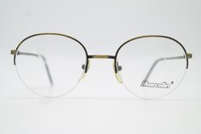 Vintage Glasses Marcolin 6055 Brass Half-Rim Frame Eyeglasses