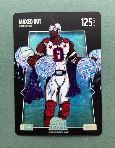 2026 Bo Jackson Battle Arena Maxed Out `Tyrese Maxey` Battlefoil Ice #BF-195