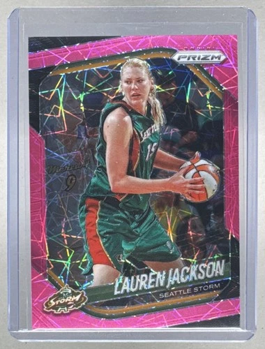 Lauren Jackson 2025 Panini WNBA Prizm #91 Pink Velocity /79