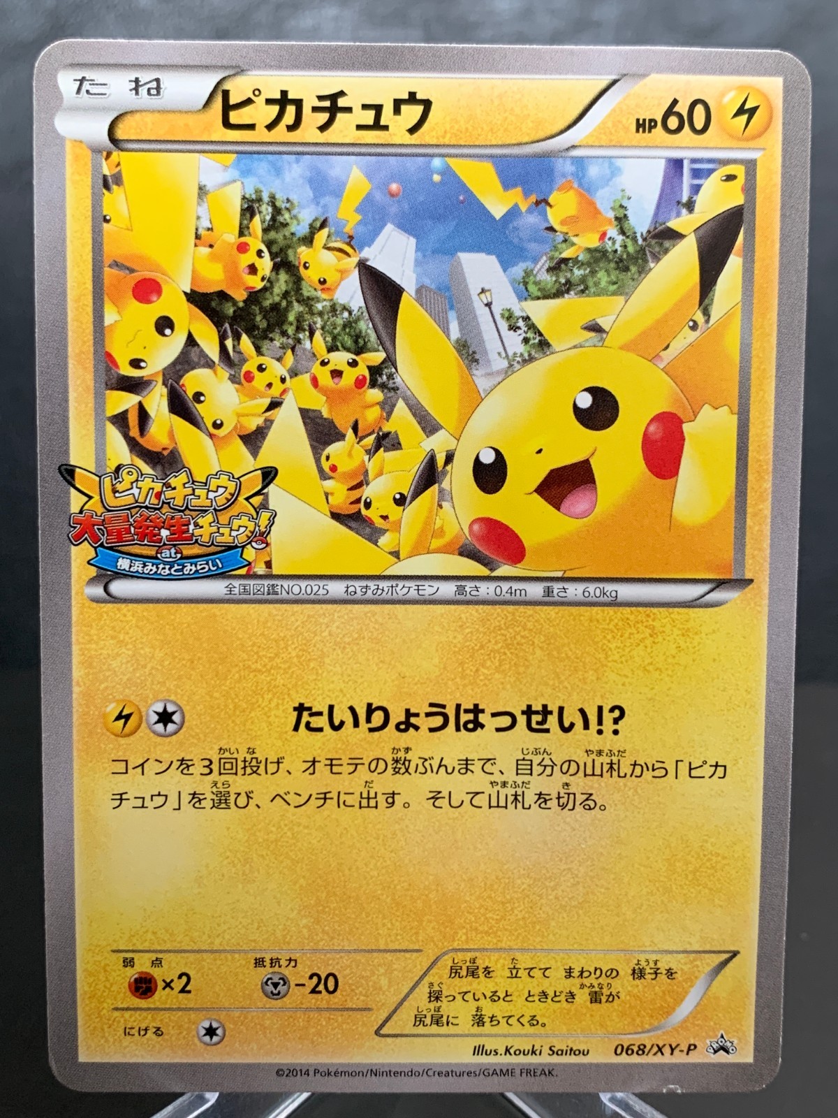 Pikachu PROMO 068/XY-P XY-P Japanese Pokemon Cards