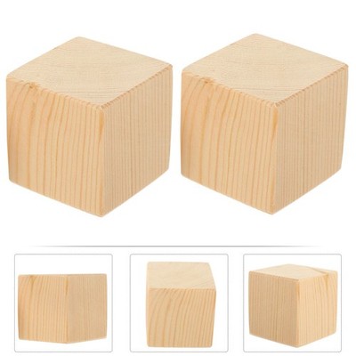 2 Pcs Sturdy Wooden Furniture Risers Raise Bed Frame Blocks Booster