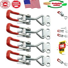 4PCS Durable Metal Latch Catch with Comfortable Grip for Home Office Security