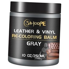 Gray Leather Recoloring Balm, Leather Repair Kit for Furniture,Leather Dye gray