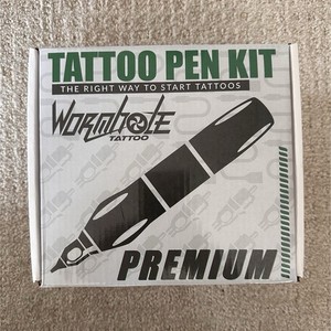 Wormhole Tattoo Pen Kit Multicolor Lightweight w/ Ink, Cartridges, Power Supply