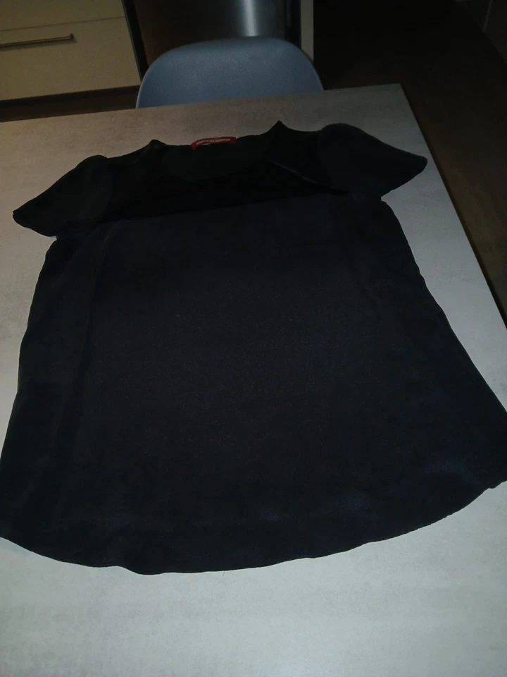 TOP COMPTOIR DES COTONNIERS taille 38 noir en soie  - Photo 4/4
