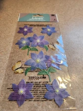 Jolee's Boutique~Purple Flowers~Dimensional Stickers