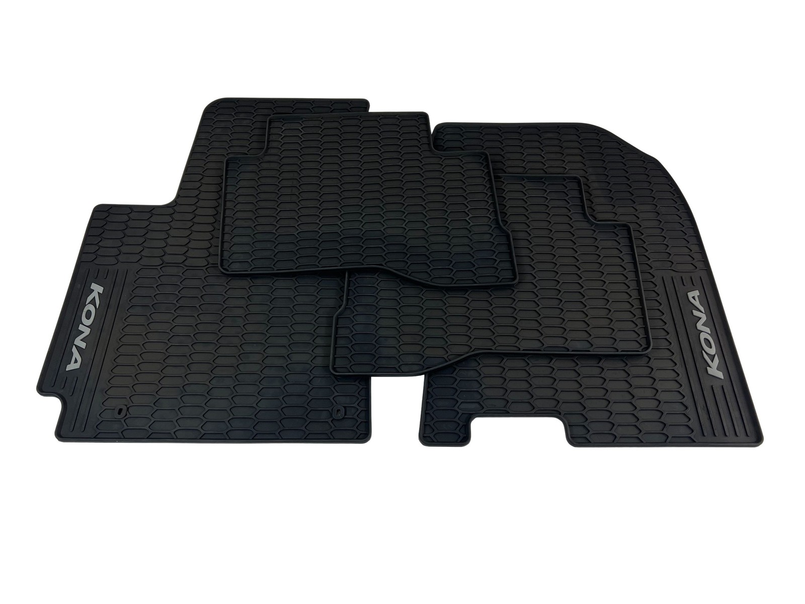 Original Hyundai Rubber Mats Kona OS Hybrid Car Mats Rubber Black All-Weather