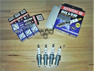 4x BRISK DR17YS-1 Spark Plugs fit: Mitsubishi Delica Space Gear 2.4 - 1994-2003
