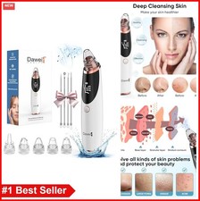 Pore Vacuum Blackhead Remover for Face Nose 3 Suction Levels 5 Tips USB