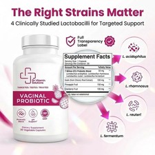 VAGINAL PROBIOTIC FOR WOMEN   7 BILLION CFU BLEND, DAILY WOMENS PROBIOTIC