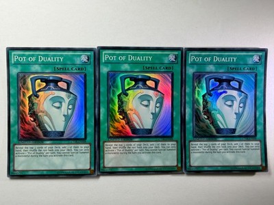 3 x Pot of Duality CT08-EN008 Super Rare Limited Edition YuGiOh Playset NM