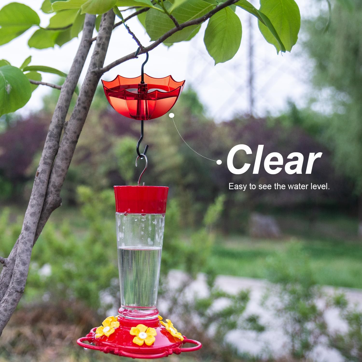 Ant Moat for Hummingbird and Oriole Feeder(5 OZ, 4 Pack) Umbrella Hummngbird Fee