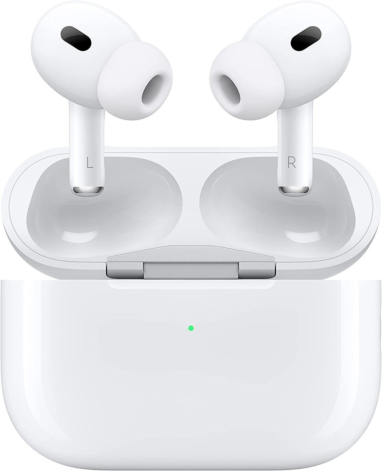 Apple AirPods Pro 2nd Gen USB-C Lightning White Enhanced Sound-image