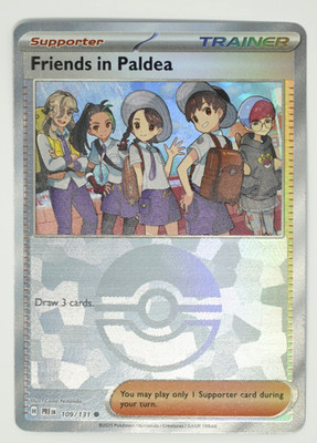 Pokémon TCG Trainer Friends In Paldea PokeBall 109/131 Full Art Ultra Rare