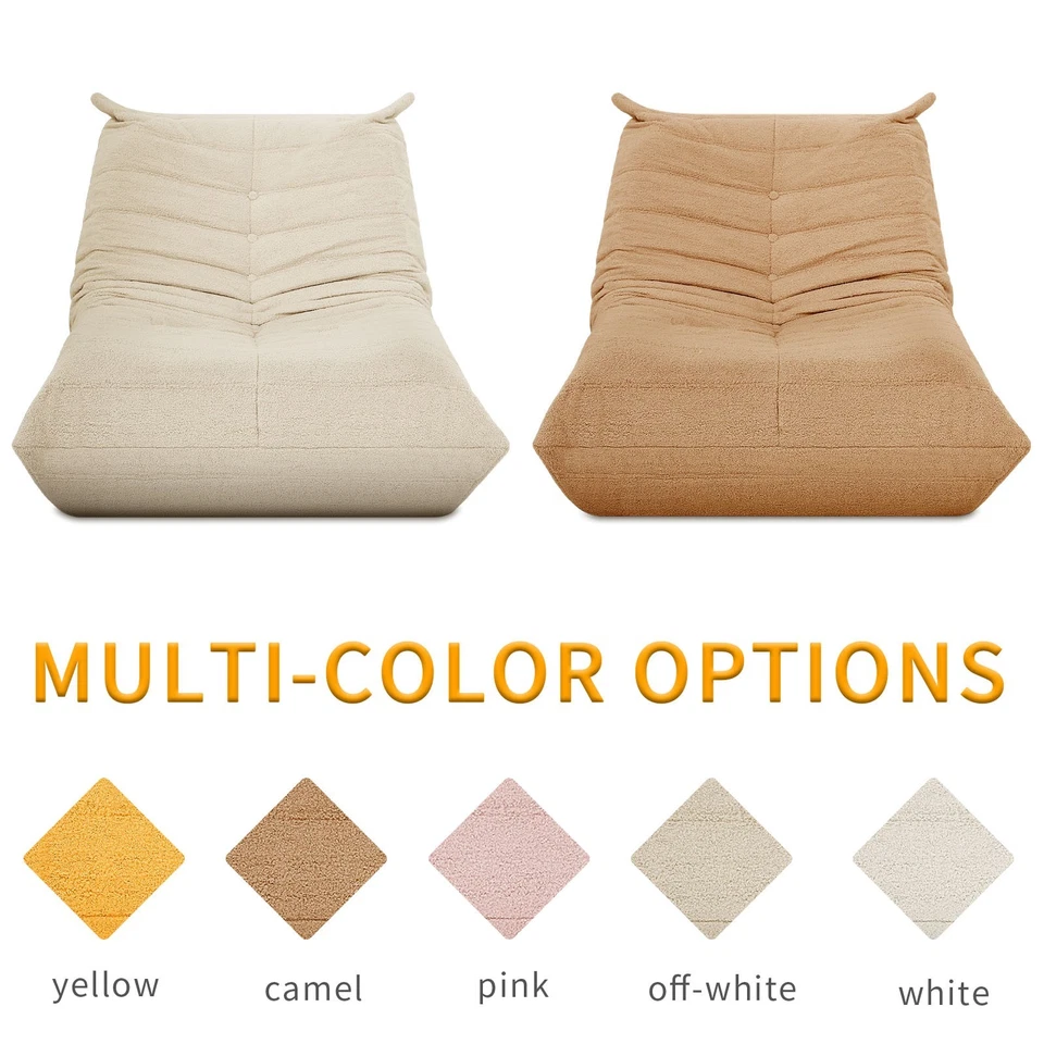 Giant Bean Bag Chair Big Sofa for Adults Fireside Chair Lazy Sofa with Ottoman - Image 3 of 4