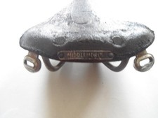 Vintage Middlemores bicycle saddle and seat pin/attachments