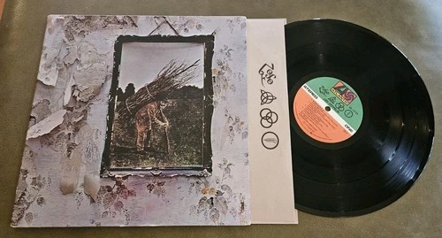 LED ZEPPELIN Self Titled IV 4 Zoso Vinyl LP Record SD 19129 EX/EX w/ Inner