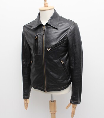 ジャケット・アウター 00s ARMANI Elbow Patch Leather Jacket 00s ARMANI Elbow Patch Leather Jacket