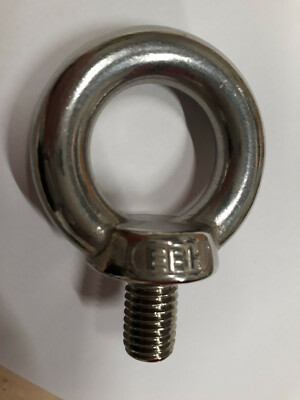 Anneau à Tige Filetée / Piton Inox 316L - Longueur 180mm, Diamètre M12 - Réf AN941 - Neuf