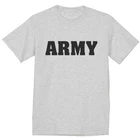 US Army shirt gray black text army tee tshirt