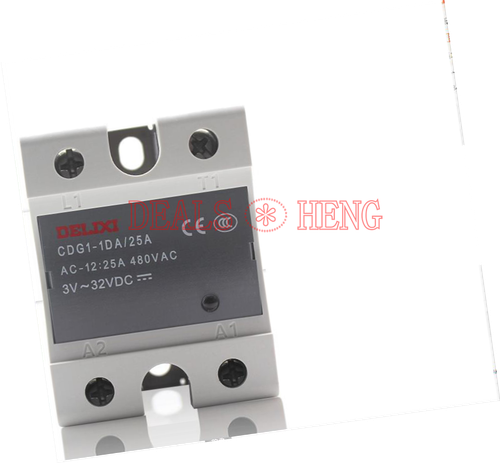 ONE DELIXI CDG1-1DA/25A SSR 25A 480VAC Solid State Relay Input 3V~32VDC New - Picture 3 of 4