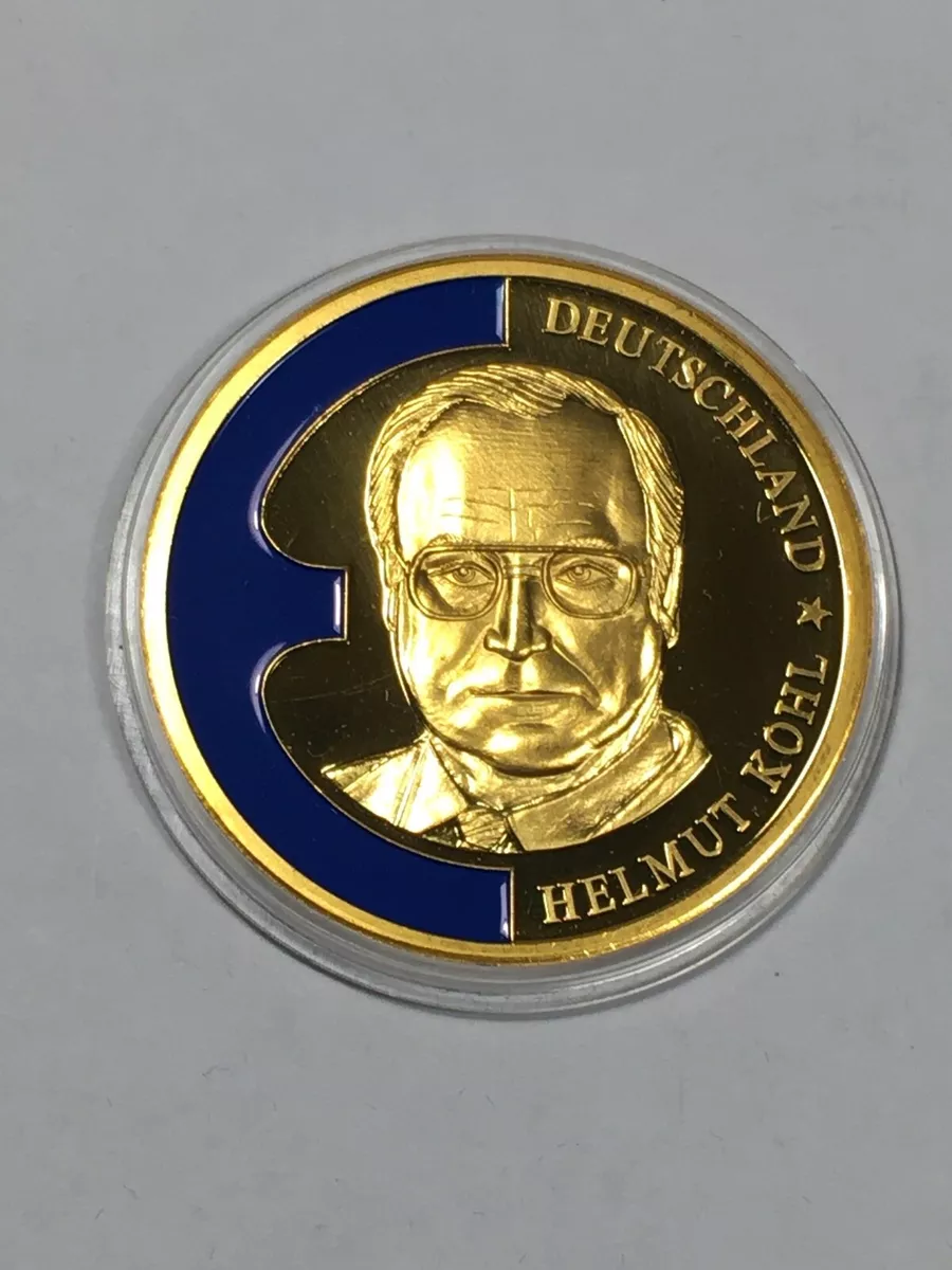 Medal Europa 1998 Deutschland Helmut Kohl + Capsule (9-39)