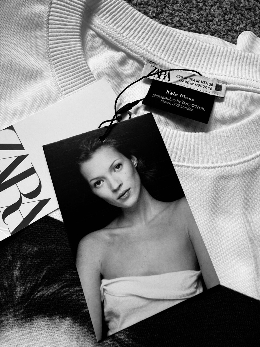 RARE New ZARA Iconic Images Kate Moss by Terry O'Neil Design
