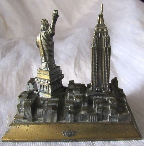 Statua della Libertà Vintage New York City Skyline Empire State Building KI Giappone - Foto 4 di 6