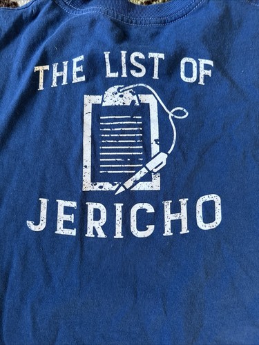 WWE Wrestling VTG Chris Jericho "You Just Made the List" Men’s T-Shirt Size M - Picture 5 of 5