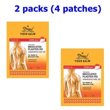 2x Tiger Balm Plastered-RD Large Patch Warm Relief Muscle Pain Neck Back