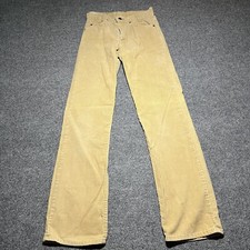 Vtg Levis Corduroy Pants Womens 23x32 Student 716-1523 Tan 80s Made In USA