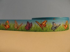 Grosgrain Ribbon, Colorful Butterflies, Beautiful Butterfly, Nature Insects, 1"