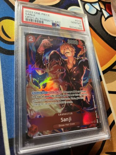 Psa10 Sanji - Inglese ONE PIECE Card Game - OP01-013 - Foto 2 di 3
