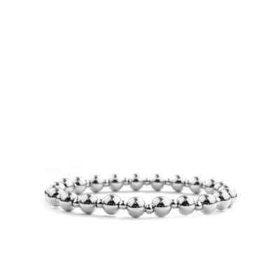 silver 6mm multi size brass ball bracelet - Marlyn Schiff 