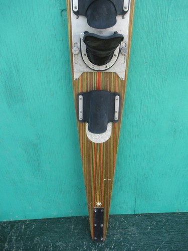 VINTAGE Wooden Single Water Ski Waterski 68" Long Sign SEA GLIDER GEORGE ATHANS - Picture 3 of 4