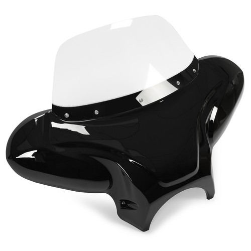For Harley Yamaha Honda Motorcycle Front Batwing Fairing Windshield w/Bracket - Picture 13 of 18