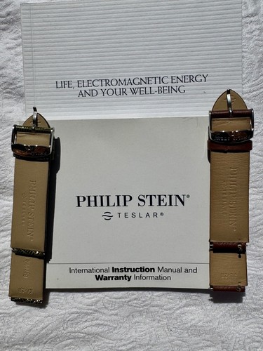 Philip Stein Mens Signature Collection Wristwatch + 2 Extra NWOT bands... EUC - Picture 15 of 19